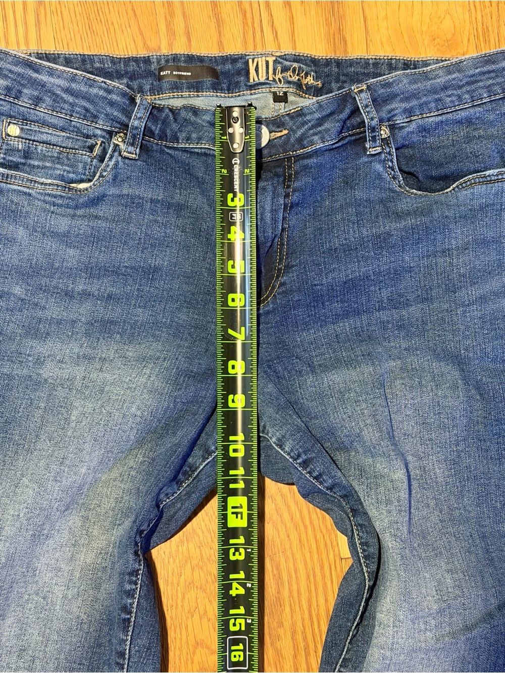 KUT From The Kloth Katy Boyfriend Jeans Medium Wash Straight Leg - Picture 5 of 13